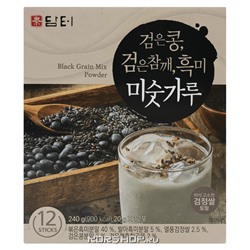 Смесь для чая из черного зерна и черных бобов Damtuh, Корея, 240 г Акция