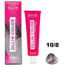 OLLIN COLOR Перманентная крем-краска для волос 10/8 светлый блондин жемчужный 60 мл