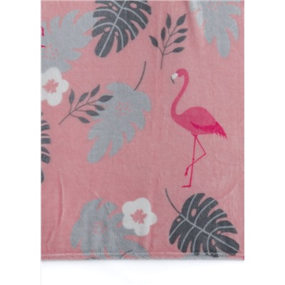 Плед фланель Absolute "Фламинго", розовый, серый (tr-201259-gr)