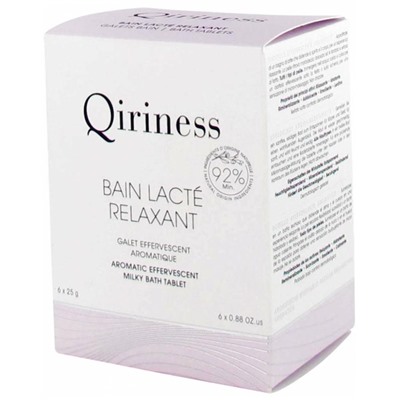 Qiriness Bain Lact? Relaxant Galet Effervescent Aromatique 6 Galets