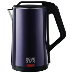 Чайник Homestar HS-1036 (1,8 л) фиолетовый, двойной корпус
