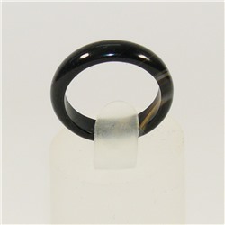 Кольцо из оникса черного ширина 5 мм - для ОПТовиков