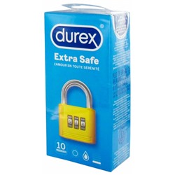 Durex Extra Safe 10 Pr?servatifs Extra-Lubrifi?s