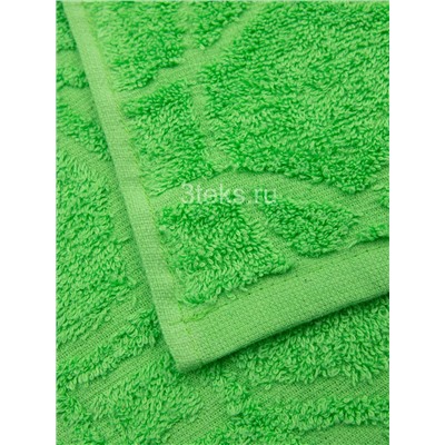Полотенце махровое жаккардовое (Зеленый)