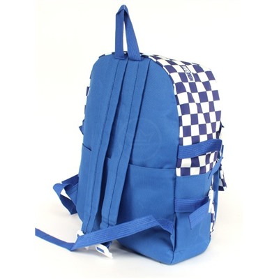 Комплект MF-8108  (рюкзак+2шт сумки+пенал+монетница)  1отд,  6внеш+1внут/карм,  синий/бел 256351