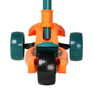 Самокат 3-х колесный COMIRON Yeenot Панда / E300/1 /уп 8/ зеленый с оранжевым
