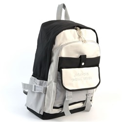 Женский текстильный рюкзак 8620 Черный/Серый