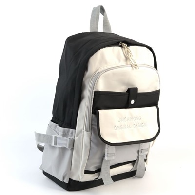 Женский текстильный рюкзак 8620 Черный/Серый