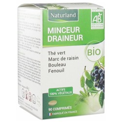 Naturland Complexe Minceur Draineur Bio 90 Comprim?s