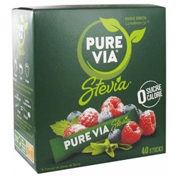 Pure Via Stevia 40 Sticks