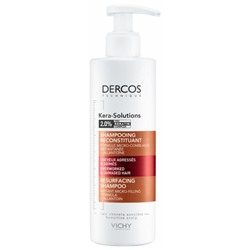 Vichy Dercos Kera Solutions Shampoing Reconstituant Cheveux Agress?s and Abim?s 250 ml