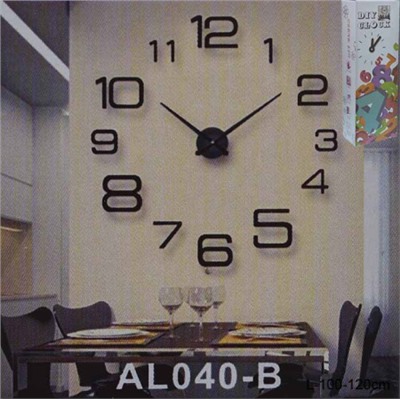 Часы аппликация 3D 100-120 см / AL040G/3 /уп 36/ золото
