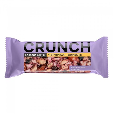 Батончик ореховый Crunch Черника-Ваниль