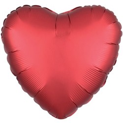 В0383-1 Шар фольга сердце крас.46см
