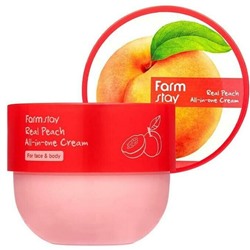 Farmstay real peach All in one - Многофункциональный крем для лица и тела