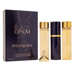 Парфюмерный набор Yves Saint Laurent Black Opium 3в1 100мл