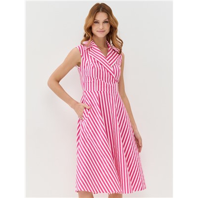 Платье женское 7231-30064; Страйп розовый