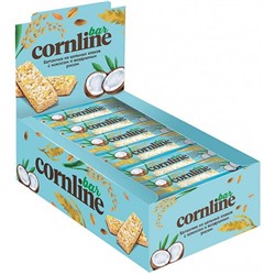 Батончик «Cornline» из цельных злаков с кокосом и воздушным рисом, 30 г (упаковка 18 шт)