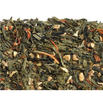 Органик Имбирная свежесть зеленый чай (Сертификат Органик) Акция! скидка 30% с 01.12.2023 по 31.12.2023 - цена за 100 гр.