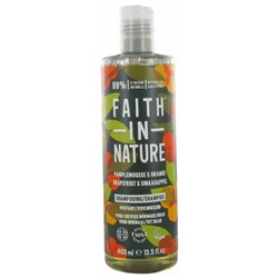 Faith In Nature Shampoing au Pamplemousse et ? l Orange pour Cheveux Normaux ? Gras 400 ml