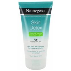 Neutrogena Skin Detox Masque Argile Purifiant 2en1 150 ml