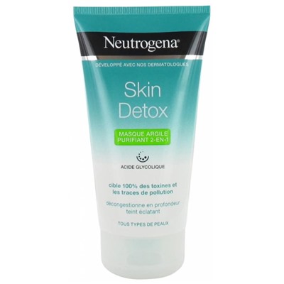 Neutrogena Skin Detox Masque Argile Purifiant 2en1 150 ml