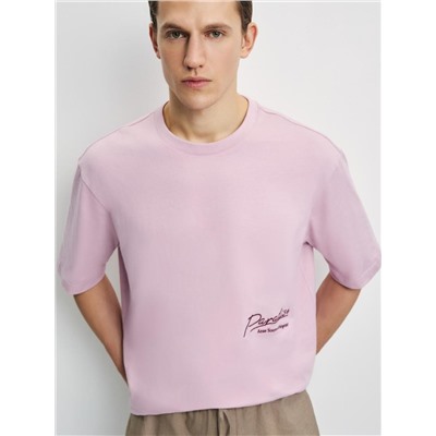 футболка мужская темно-розовый