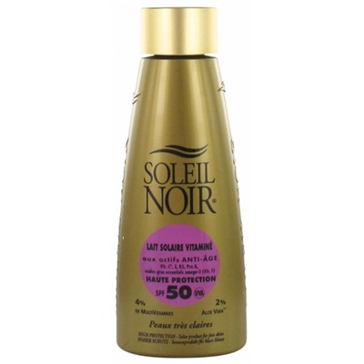 Soleil Noir Lait Solaire Vitamin? Haute Protection SPF50 150 ml