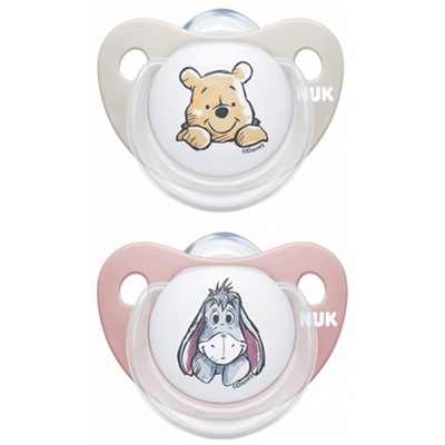 NUK 2 Sucettes Silicone Disney Baby 6-18 Mois