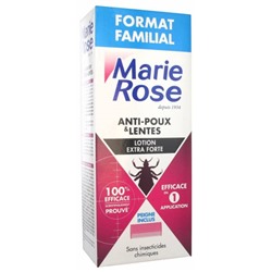 Marie Rose Lotion Extra Forte Poux et Lentes 200 ml