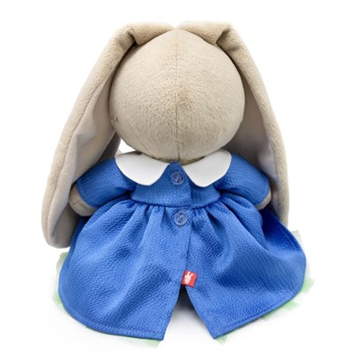 Мягкая игрушка «Зайка Ми», в синем платье с розочками, 23 см