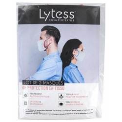 Lytess Masque de Protection en Tissu Lot de 2