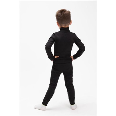 Комплект для мальчика термо (водолазка,кальсоны), цвет чёрный, рост 128 см (34)