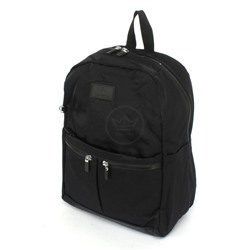 Рюкзак жен текстиль CF-0446,  1отд,  3внут+6внеш/ карм,  черный 252565