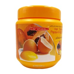 Маска для волос питательная и увлажняющая с папайей и яйцом Carebeau, Таиланд, 500 мл Акция