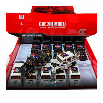 Модель игрушечного автомобиля Che Zhi Cruiser полиция 1шт (в ассортименте)
