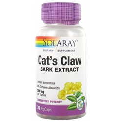 Solaray Cat s Claw - Griffe de Chat 30 Capsules V?g?tales