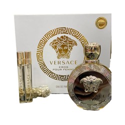 (LUX) Подарочный парфюмерный набор 3в1 Versace Eros Pour Femme