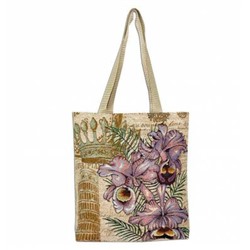 Гобеленовая сумка Tote «Королевская орхидея» 33*35см