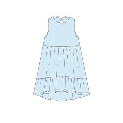 KIP-ПЛ-40/1 Платье Моана-1 Голубой