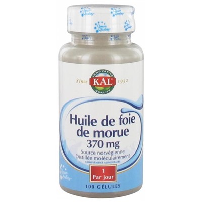 Kal Huile de Foie de Morue 370 mg 100 G?lules