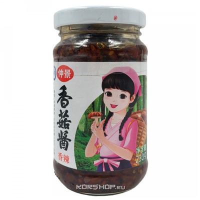 Острый ароматный грибной соус из шиитаке Чжунцзин, Китай, 230 г Акция
