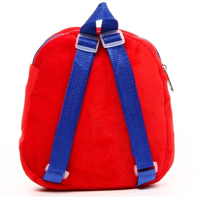 Рюкзак плюшевый "Оптимус Прайм" на молнии, с карманом, 19х22 см, Трансформеры