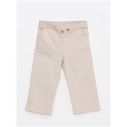 Базовые брюки для девочки с эластичной резинкой на талии