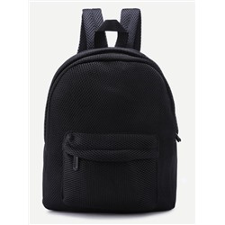 Чёрный сетчатый рюкзак
