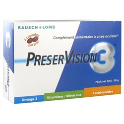 Bausch + Lomb PreserVision 3 60 Capsules