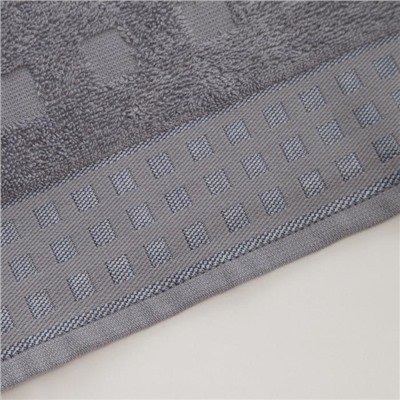 Полотенце махровое LoveLife Square 30х60 см, цвет пепельно-серый,100% хлопок, 360 гр/м2