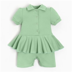 Боди-платье детское MINAKU, цвет зелёный, рост 62-68 см