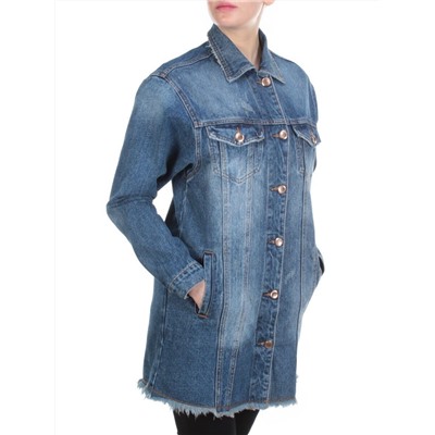 D3026 BLUE Куртка джинсовая женская  DIMARKIS DAY (98% хлопок 2% эластан)