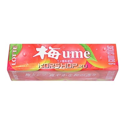 Жевательная резинка Ume (японская слива) Lotte, Япония, 26 г Акция